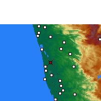 Nearby Forecast Locations - Vaikom - Harita