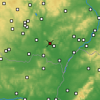 Nearby Forecast Locations - Hustopeče - Harita