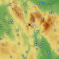 Nearby Forecast Locations - Králíky - Harita