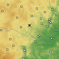 Nearby Forecast Locations - Moravské Budějovice - Harita