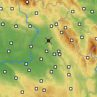 Nearby Forecast Locations - Opočno - Harita