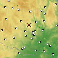 Nearby Forecast Locations - Velká Bíteš - Harita