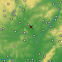 Nearby Forecast Locations - Velké Pavlovice - Harita