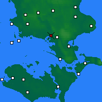 Nearby Forecast Locations - Næstved - Harita