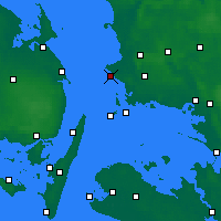 Nearby Forecast Locations - Korsør - Harita
