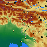 Nearby Forecast Locations - Kobarid - Harita