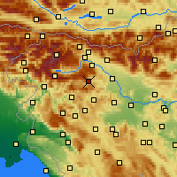 Nearby Forecast Locations - Železniki - Harita