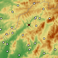 Nearby Forecast Locations - Považská Bystrica - Harita