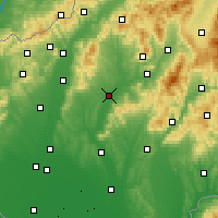 Nearby Forecast Locations - Topoľčany - Harita