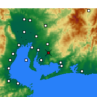 Nearby Forecast Locations - Okazaki - Harita