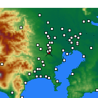 Nearby Forecast Locations - Chōfu - Harita