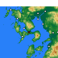 Nearby Forecast Locations - Isahaya - Harita