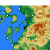 Nearby Forecast Locations - Yatsushiro - Harita