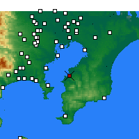 Nearby Forecast Locations - Kisarazu - Harita
