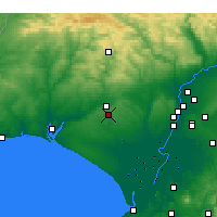 Nearby Forecast Locations - Bollullos Par del Condado - Harita