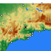 Nearby Forecast Locations - Álora - Harita