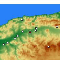 Nearby Forecast Locations - Oued Fodda - Harita