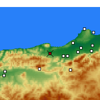 Nearby Forecast Locations - Hadjout - Harita