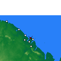 Nearby Forecast Locations - Cayenne - Harita