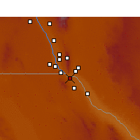 Nearby Forecast Locations - Ciudad Juárez - Harita