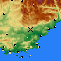 Nearby Forecast Locations - Draguignan - Harita
