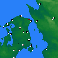 Nearby Forecast Locations - Hellebæk - Harita