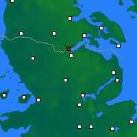 Nearby Forecast Locations - Kruså - Harita