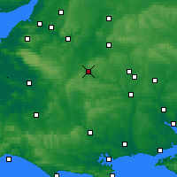 Nearby Forecast Locations - Warminster - Harita
