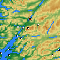 Nearby Forecast Locations - Loch Lochy - Harita