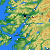 Nearby Forecast Locations - Loch Eil - Harita