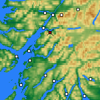 Nearby Forecast Locations - Ballachulish - Harita
