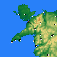 Nearby Forecast Locations - Caernarfon - Harita