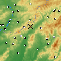 Nearby Forecast Locations - Horná Súča - Harita