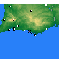 Nearby Forecast Locations - Quarteira - Harita