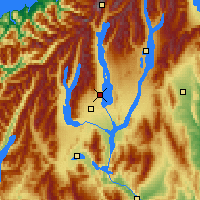 Nearby Forecast Locations - Pukaki Gölü - Harita