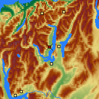 Nearby Forecast Locations - Wanaka Gölü - Harita