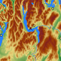 Nearby Forecast Locations - Lake Wakatipu - Harita