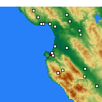 Nearby Forecast Locations - Monterey - Harita