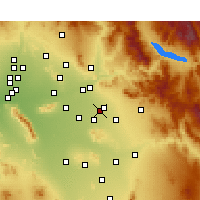 Nearby Forecast Locations - Mesa AFB - Harita