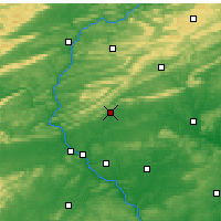 Nearby Forecast Locations - Fort Indiantown Gap - Harita