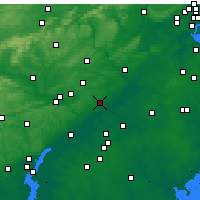Nearby Forecast Locations - Philadel. NE - Harita