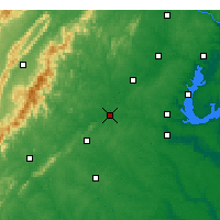 Nearby Forecast Locations - Culpeper - Harita