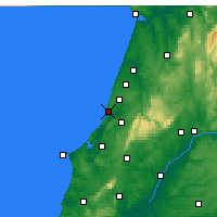 Nearby Forecast Locations - Nazaré - Harita