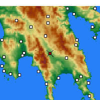 Nearby Forecast Locations - Sparta - Harita