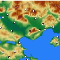 Nearby Forecast Locations - Rodolivos - Harita