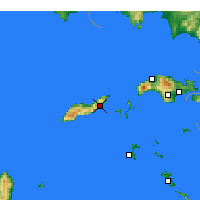 Nearby Forecast Locations - Agios Kirykos - Harita