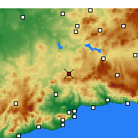 Nearby Forecast Locations - Antequera - Harita