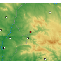 Nearby Forecast Locations - Oliva de la Frontera - Harita