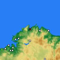 Nearby Forecast Locations - Ortigueira - Harita