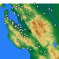 Nearby Forecast Locations - San Jose/Reid - Harita